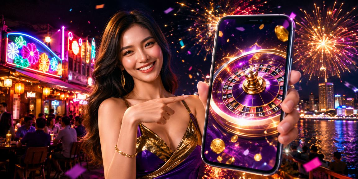 Chợ đêm Nha Trang với trò chơi roulette trực tuyến trên di động
